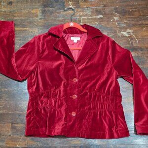 Joan Rivers Red Velvet Jacket